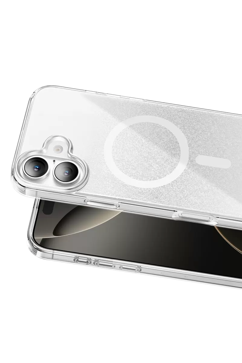 Onegif Apple iPhone 17 Sora Simli Magsafe Kapak - Beyaz