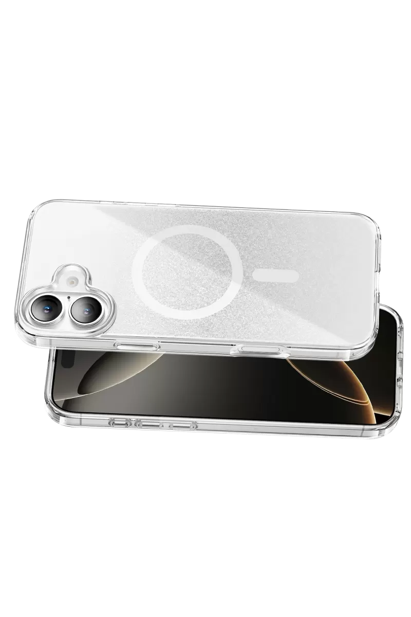 Onegif Apple iPhone 17 Sora Simli Magsafe Kapak - Beyaz