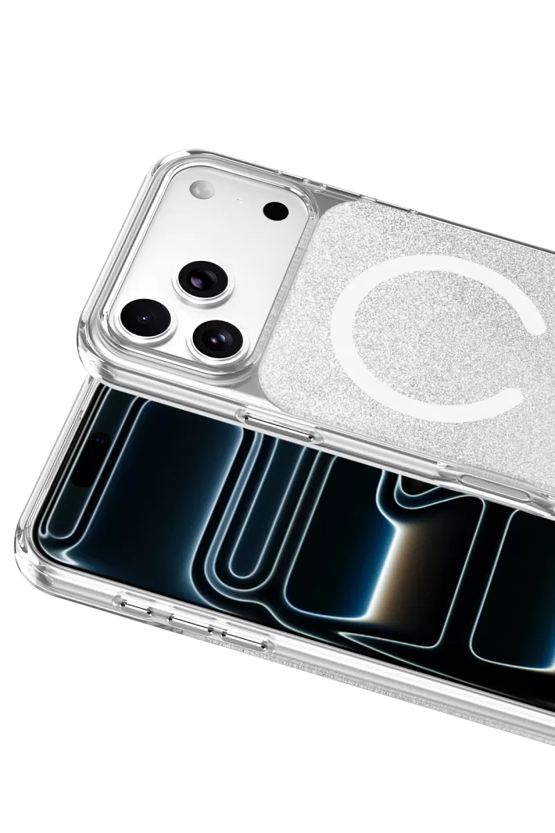 Onegif Apple iPhone 17 Pro Sora Simli Magsafe Kapak - Beyaz