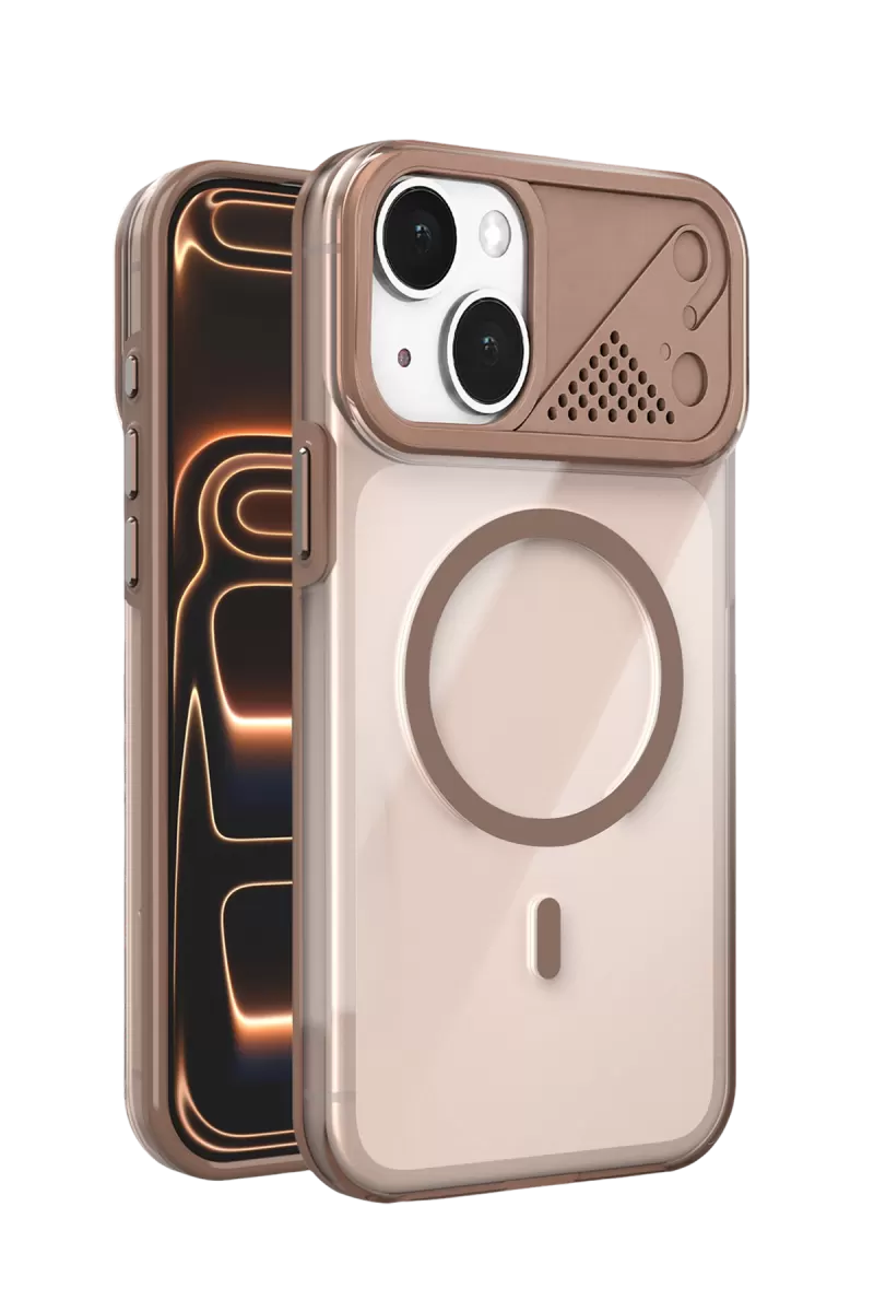 Joko Apple iPhone 15 Zinko Magsafe Kapak - Çöl Titanyum
