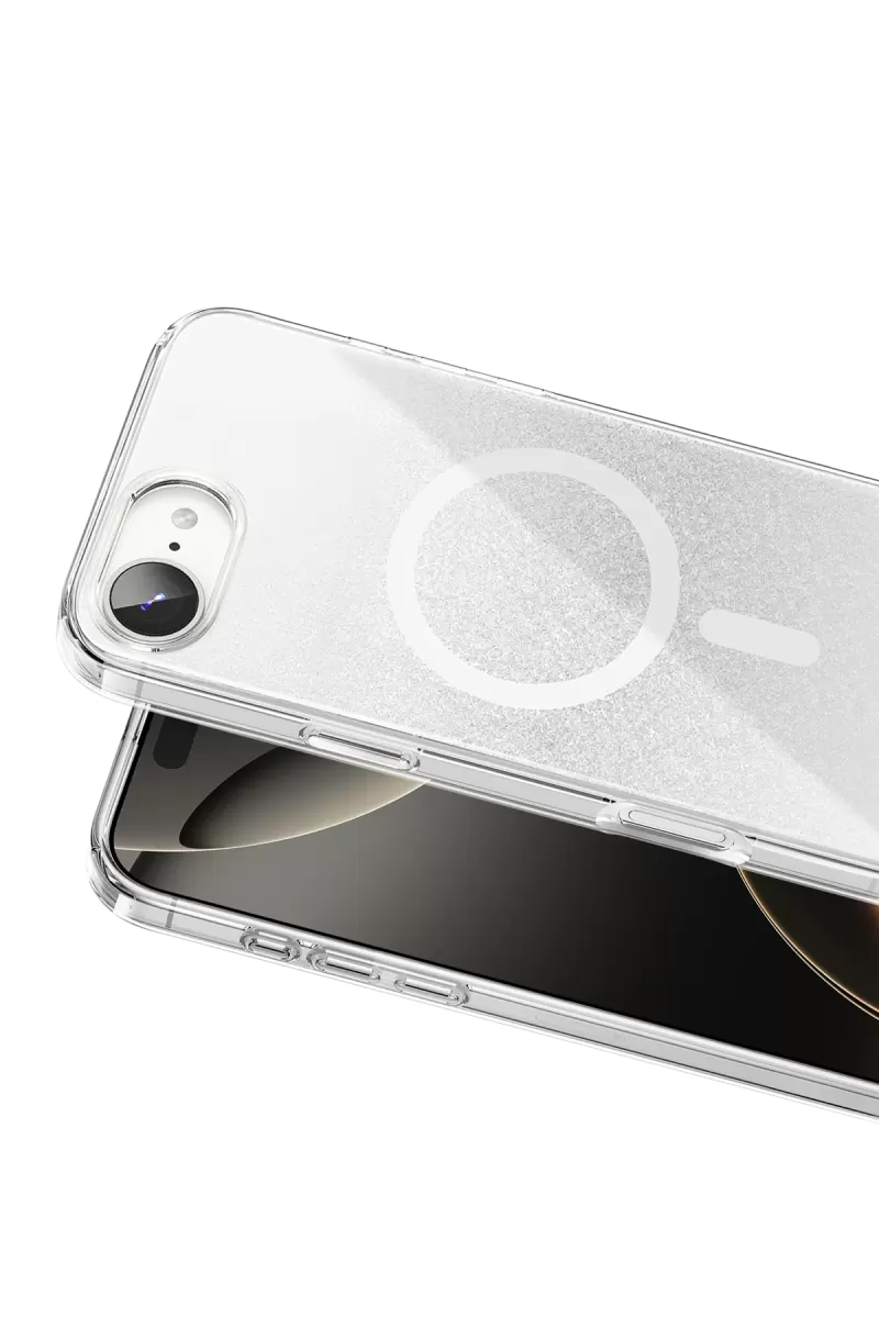 Onegif Apple iPhone 17E Sora Simli Magsafe Kapak - Beyaz