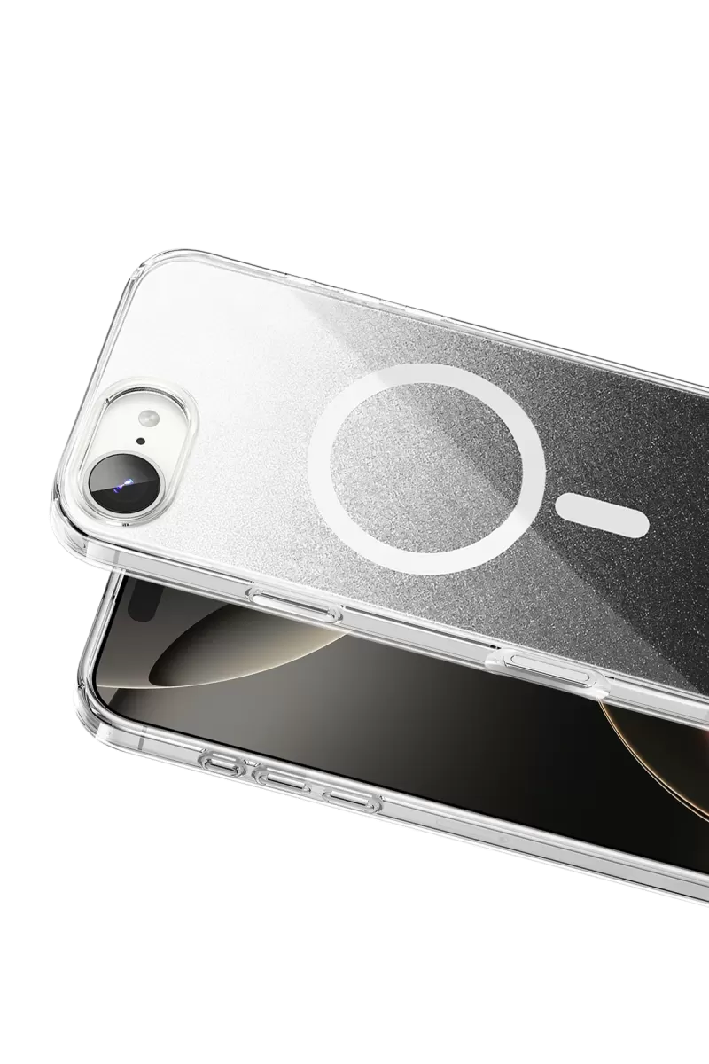 Onegif Apple iPhone 17E Sora Simli Magsafe Kapak - Siyah