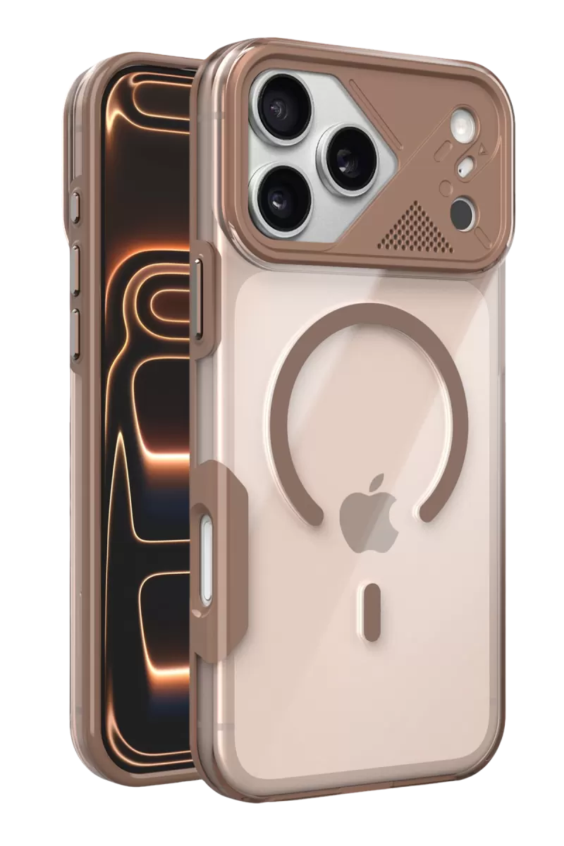 Joko Apple iPhone 17 Pro Max Zinko Magsafe Kapak - Çöl Titanyum