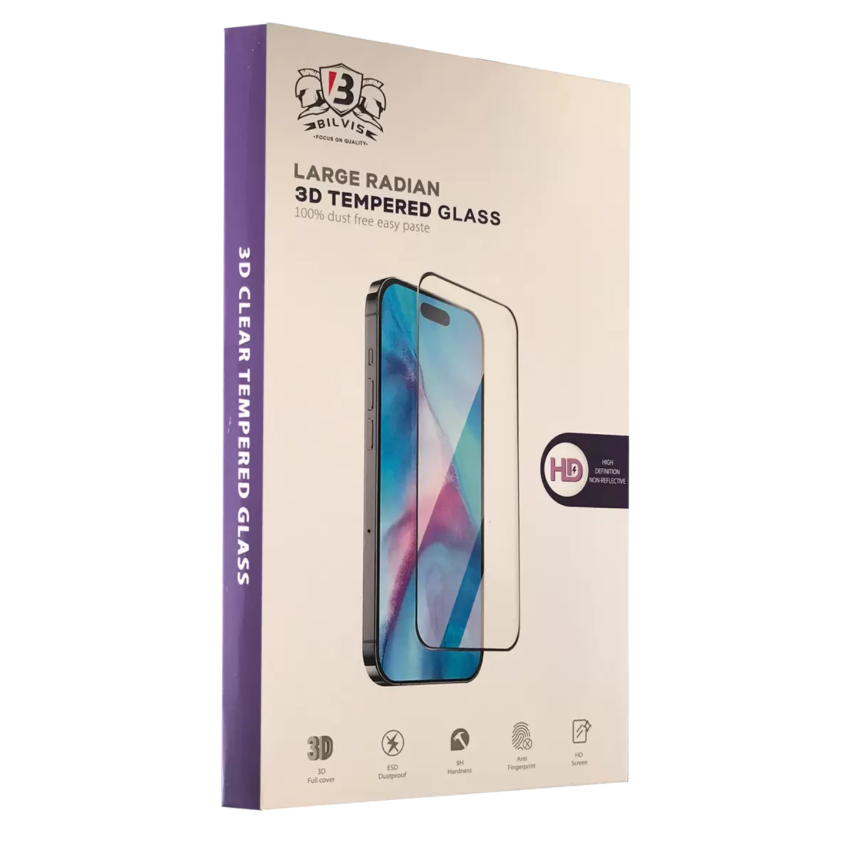 Newface Apple iPhone 14 Pro Max Bilvis 3D Radian Cam Ekran Koruyucu