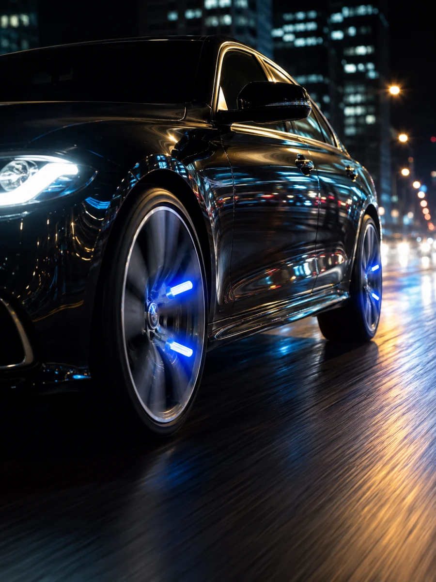 4'lü LED Sibop Işığı Hareket Sensörlü Araç Lastik Sibop Lambası