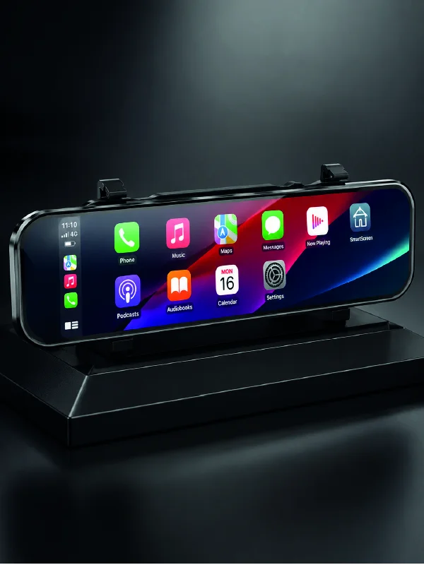 Araç İçi Multimedya Ekranı Çift Kameralı Ayna Carplay