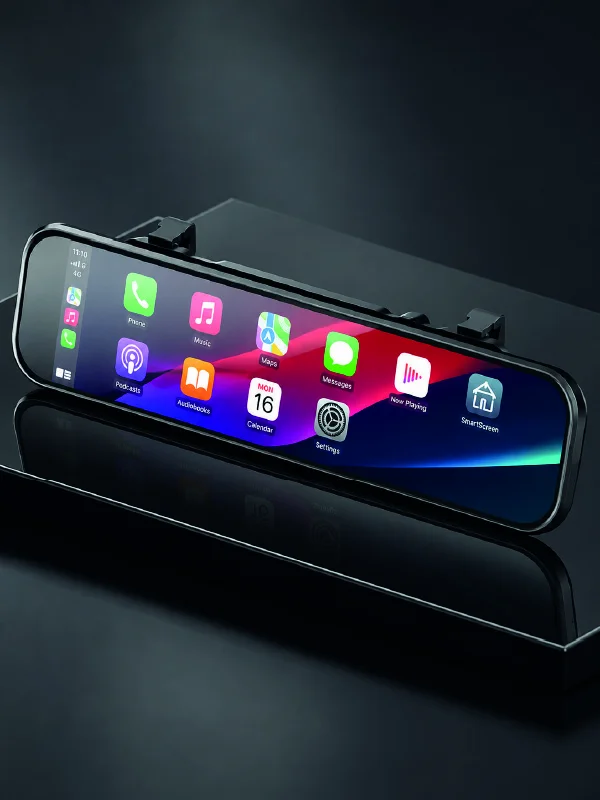 Araç İçi Multimedya Ekranı Çift Kameralı Ayna Carplay