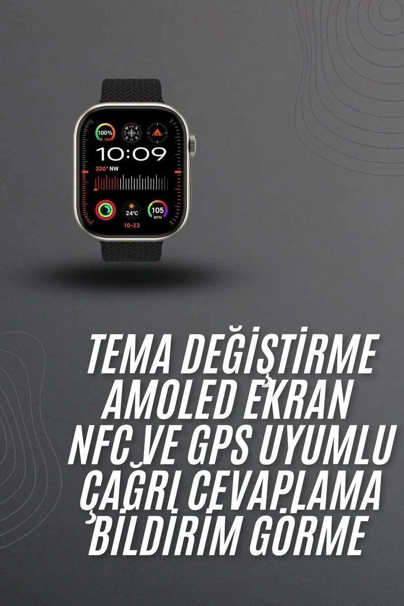 Akıllı saat 2.02 inch Nabız Ölçer Arama Konuşma Müzik Dinleme