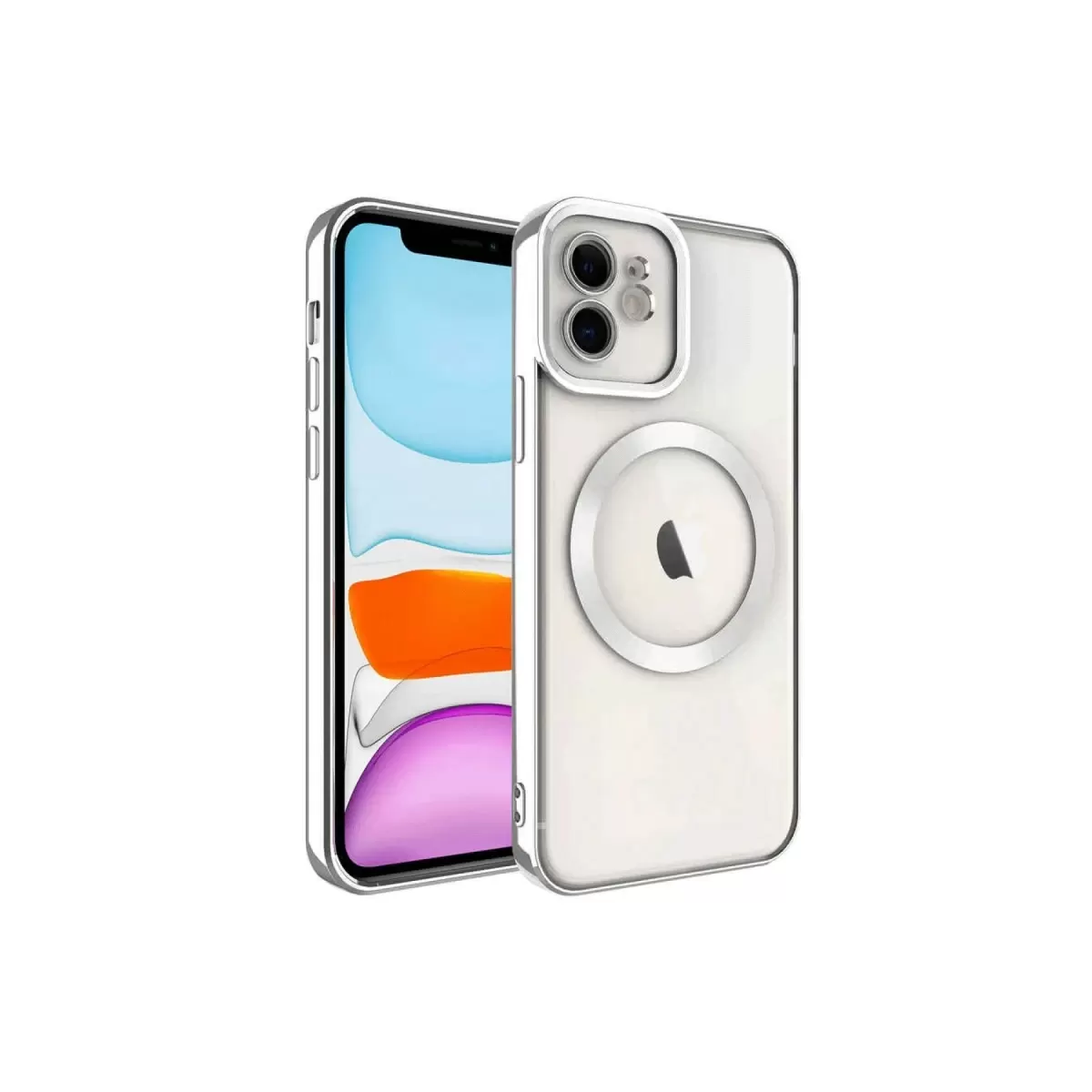Newface Apple iPhone 11 Kılıf Kross Magneticsafe Kapak - Titan Gri