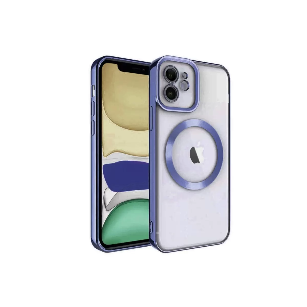 Newface Apple iPhone 11 Kılıf Kross Magneticsafe Kapak - Lacivert