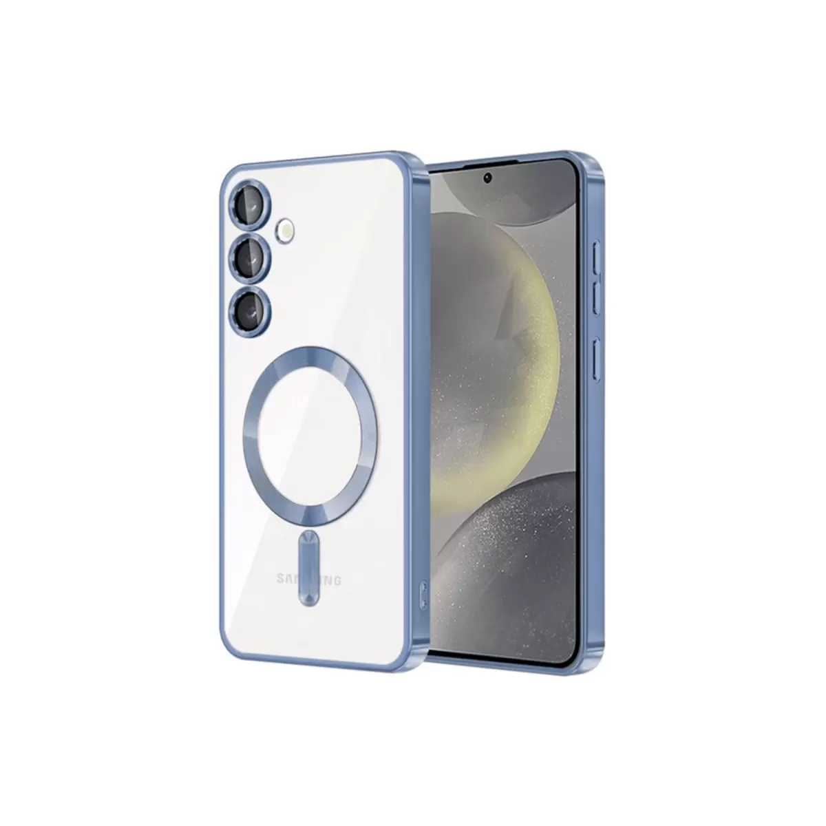 Newface Samsung Galaxy S24 Kılıf Kross Magneticsafe Kapak - Sierra Blue