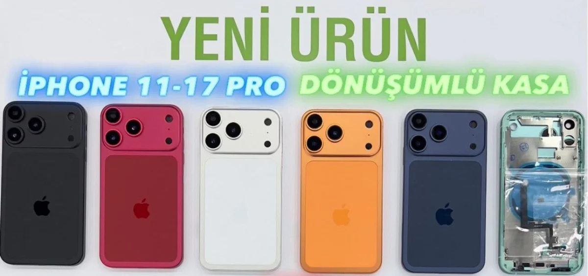 iPhone 11 - 17 PRO'ya Dönüşüm Kasa (YEŞİL)