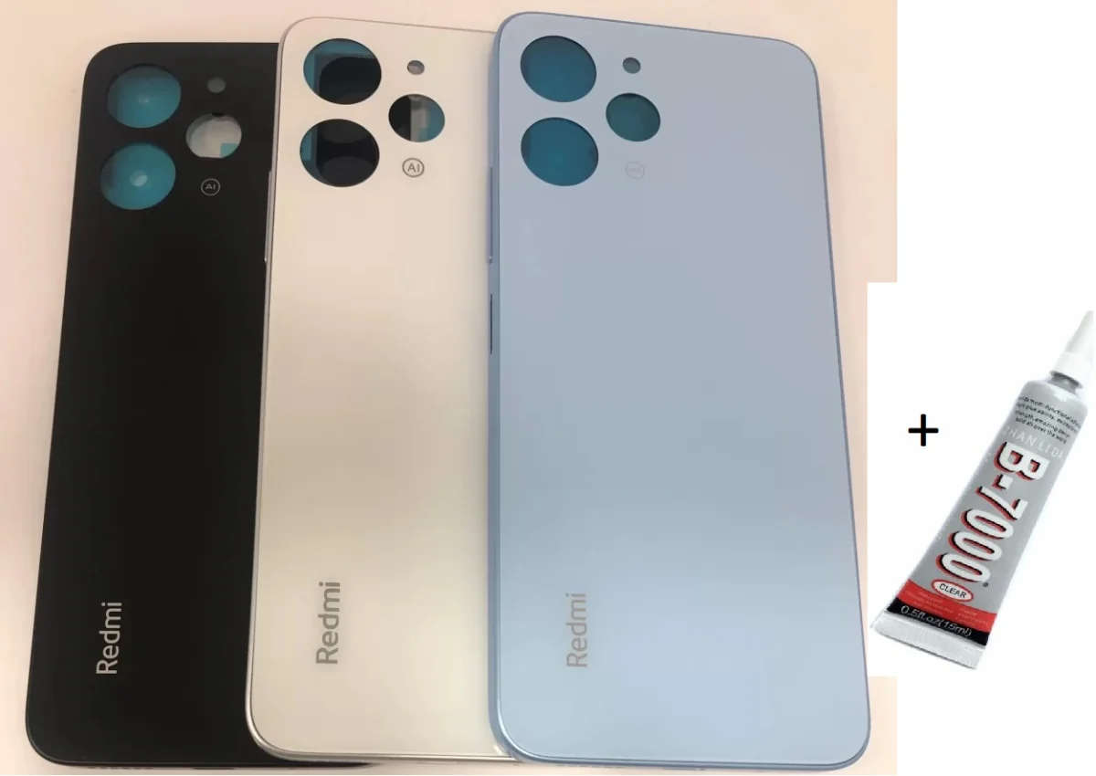 REDMİ 12 Arka Batarya Pil Kapağı SİYAH  (B7000 15