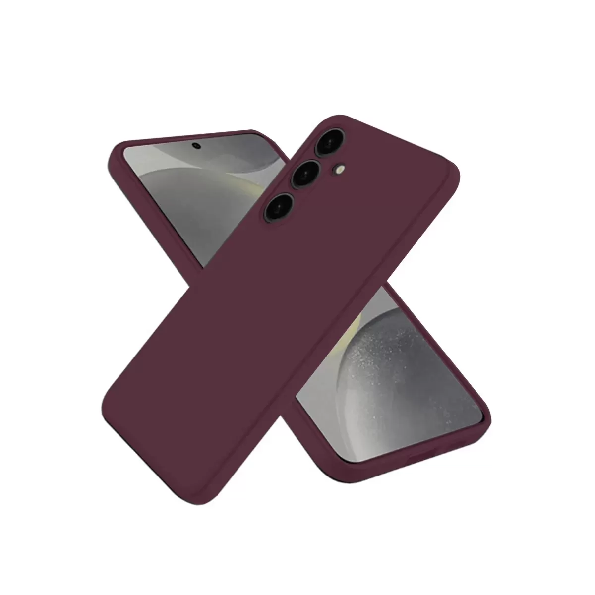 Newface Samsung Galaxy A56 Kılıf First Silikon - Mürdüm