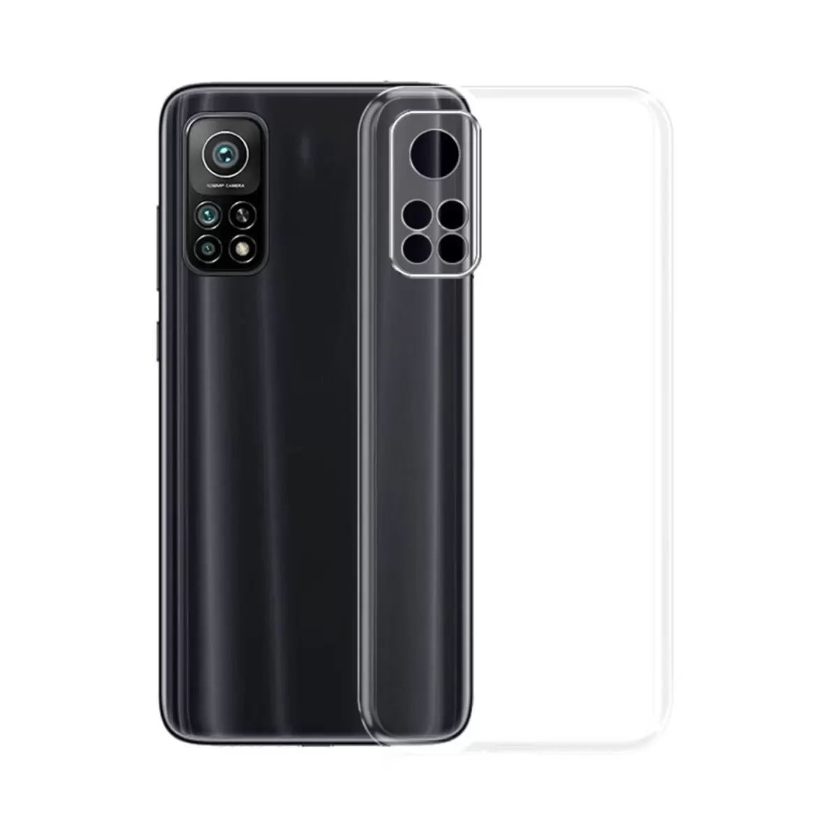 Newface Xiaomi Mi 10T Kılıf Lüx Şeffaf Silikon - Şeffaf