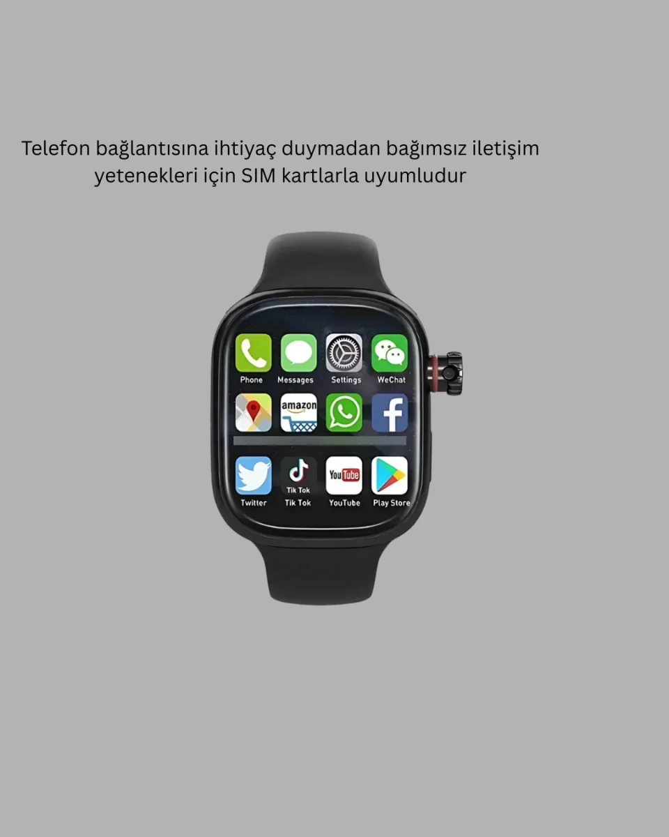 SIM Kartlı GPS Destekli Akıllı Saat Sesli Görüşmeli Yeni Nesil
