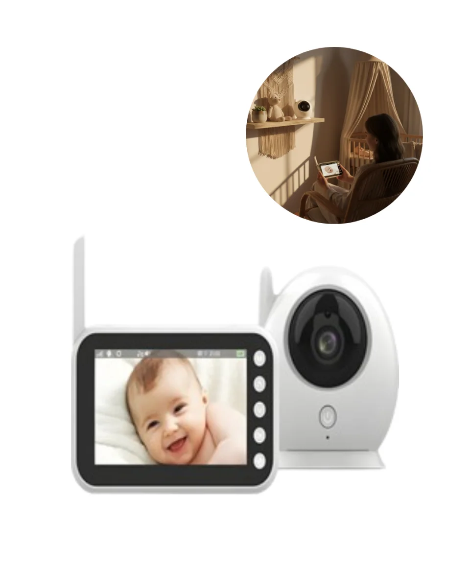 4.5 İnç Ekranlı Gece Görüşlü Bebek Kamerası ve Monitörü Yeni Nesil