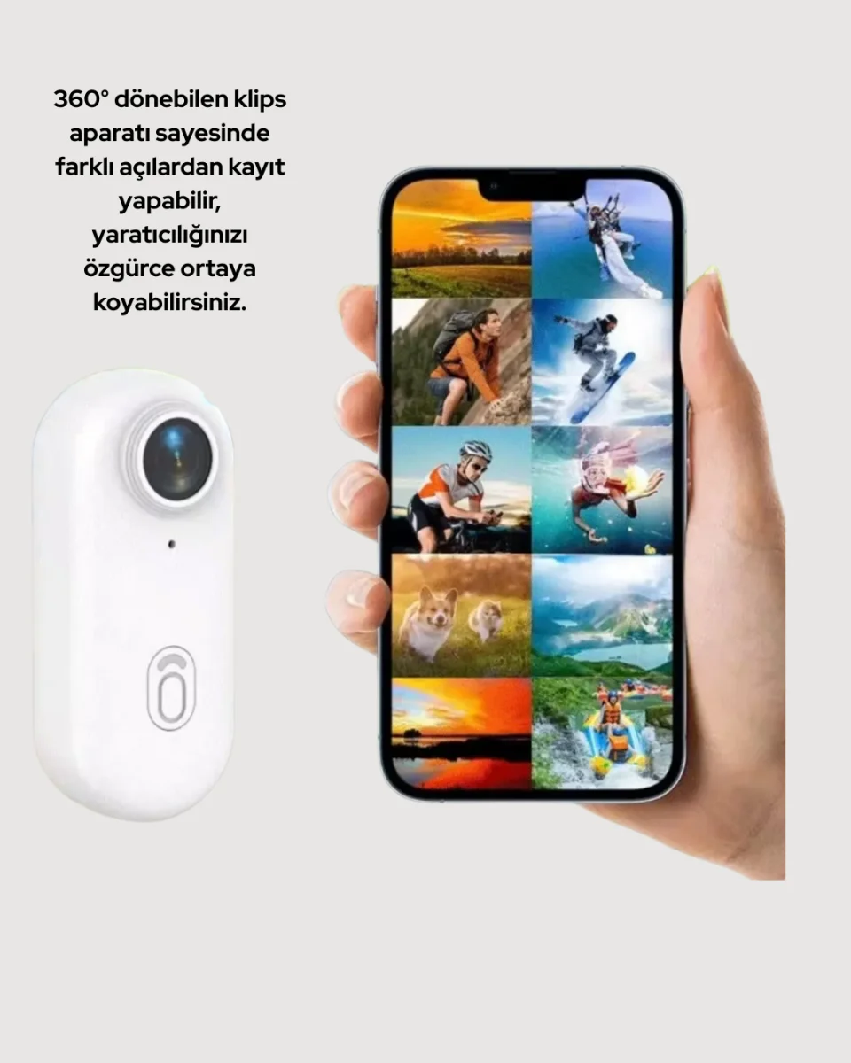 Şarj Edilebilir Uzun Ömürlü Mini Spor Kamera Full HD Yeni Nesil