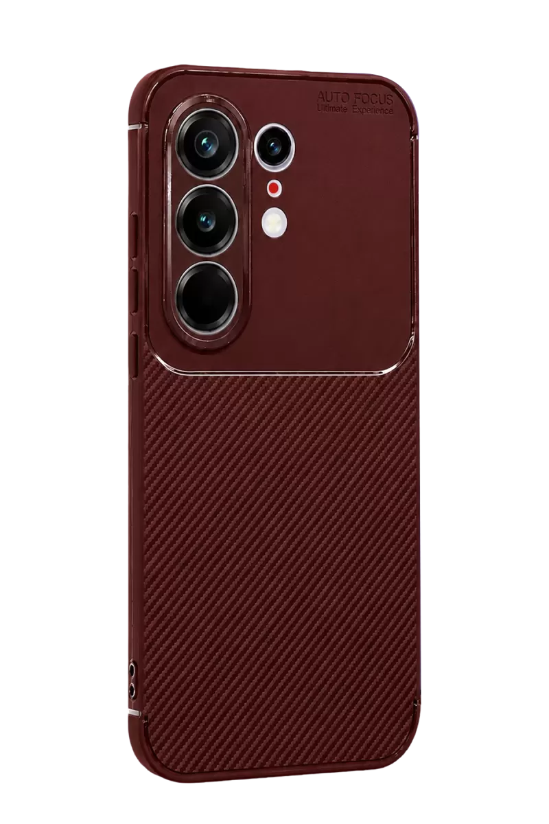 Newface Tecno Camon 50 Pro 5G Auto Focus Karbon Kapak - Bordo