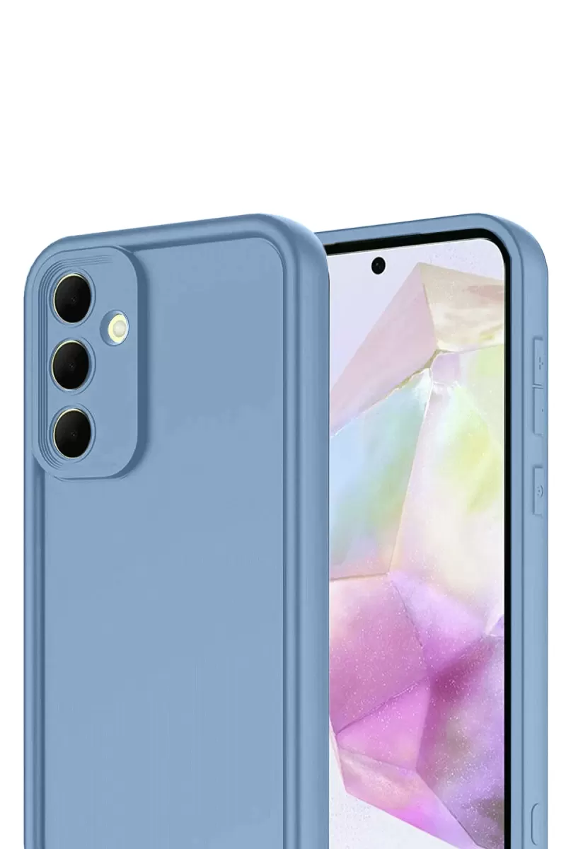 Newface Samsung Galaxy A17 5G Viera Silikon - Mavi