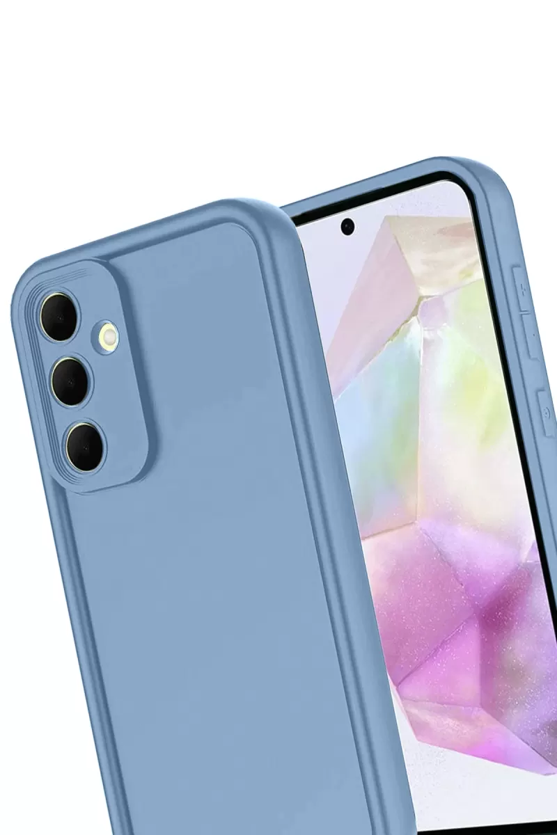 Newface Samsung Galaxy A17 5G Viera Silikon - Mavi