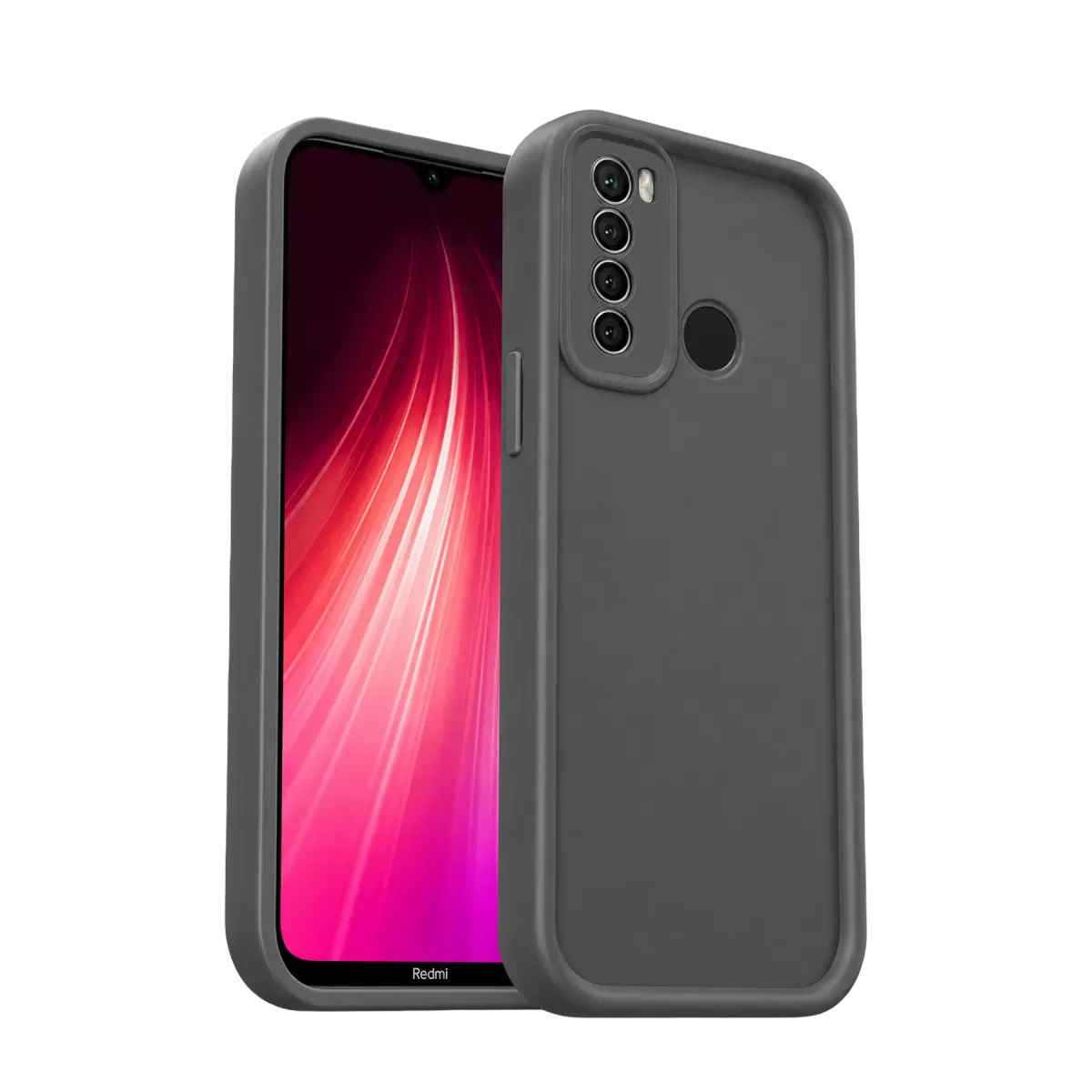 Newface Xiaomi Redmi Note 8 Kılıf Viera Silikon - Gri