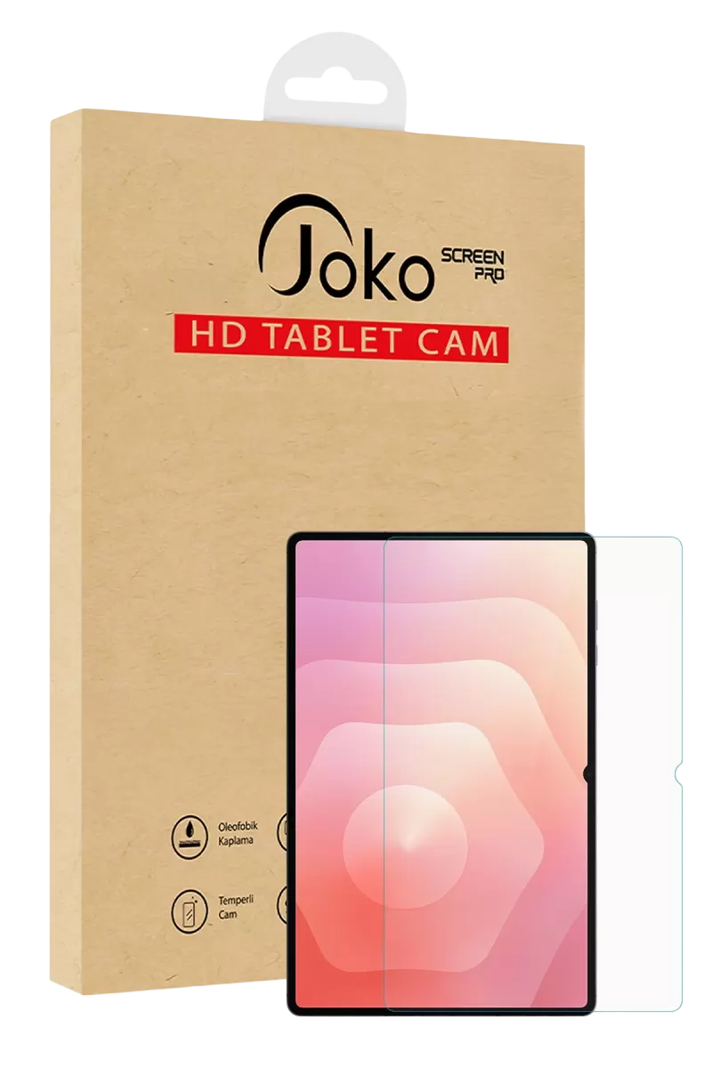 Joko Samsung Galaxy X610 Tab S9 FE Plus 12.4 2in1 HD Tablet Cam Ekran Koruyucu - Şeffaf