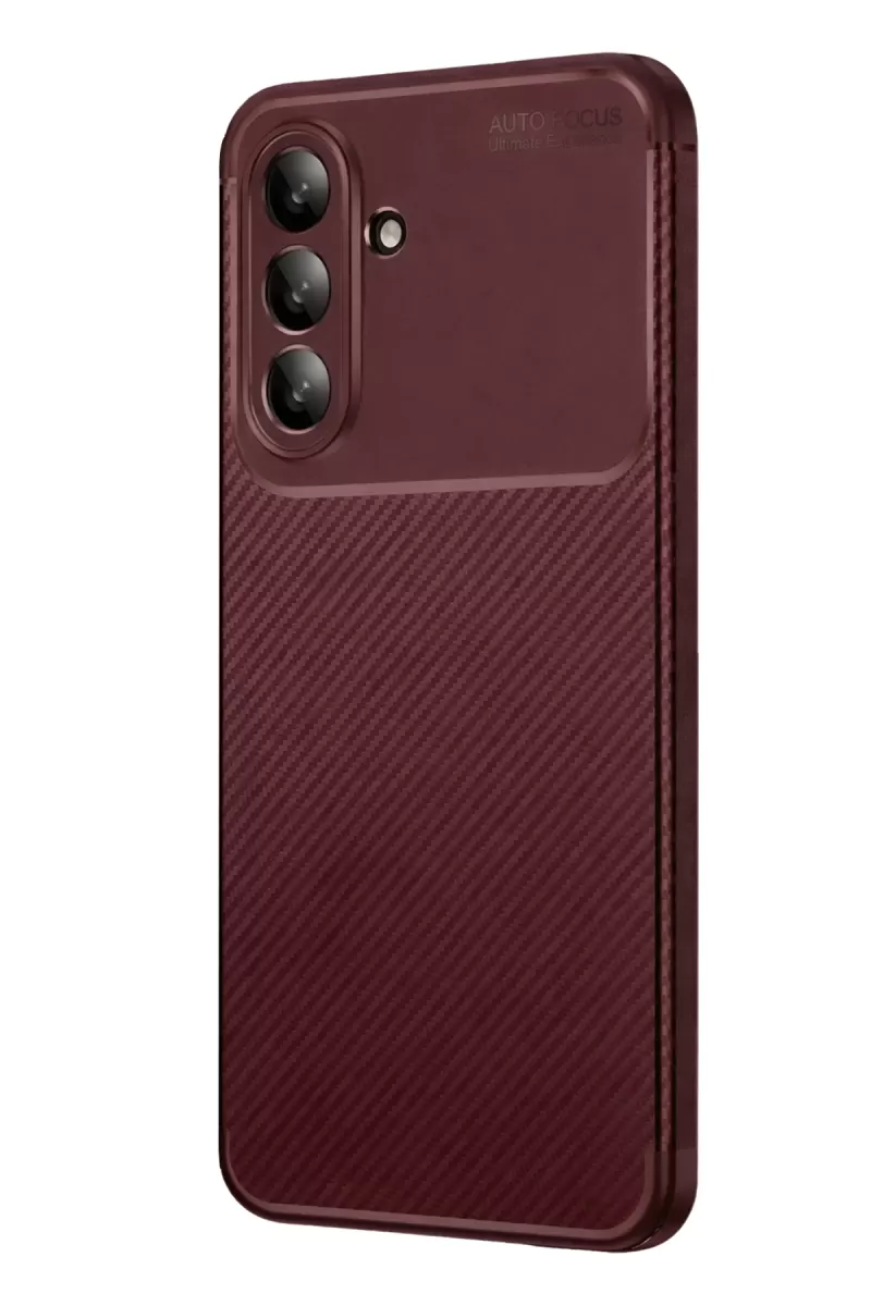Newface Samsung Galaxy A27 5G Auto Focus Karbon Kapak - Bordo