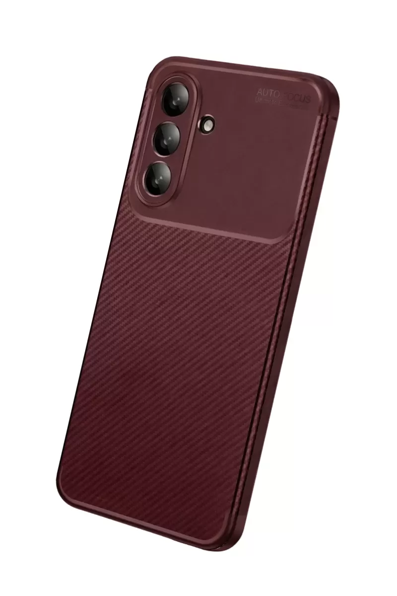 Newface Samsung Galaxy A27 5G Auto Focus Karbon Kapak - Bordo