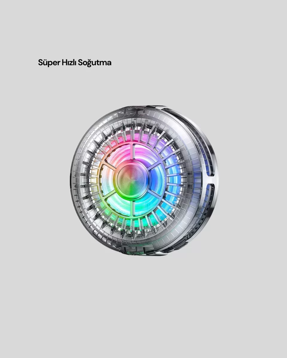 RGB LED Telefon Soğutucu Fan Yüksek Hızlı Soğutma Oyuncu Cooler Yeni Nesil