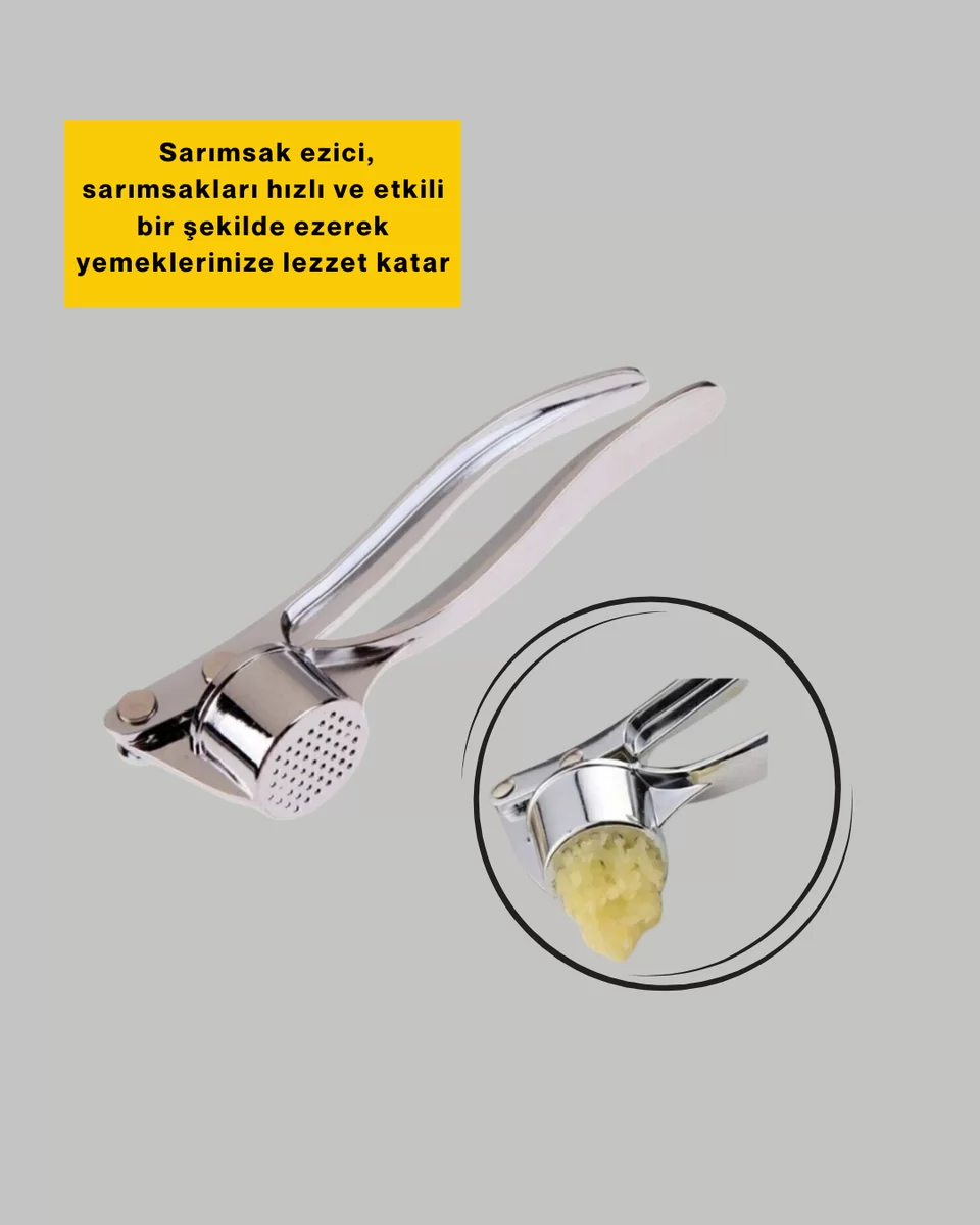 Sarımsak Presi Kolay Temizlik ve Yüksek Basınçlı Ezme
