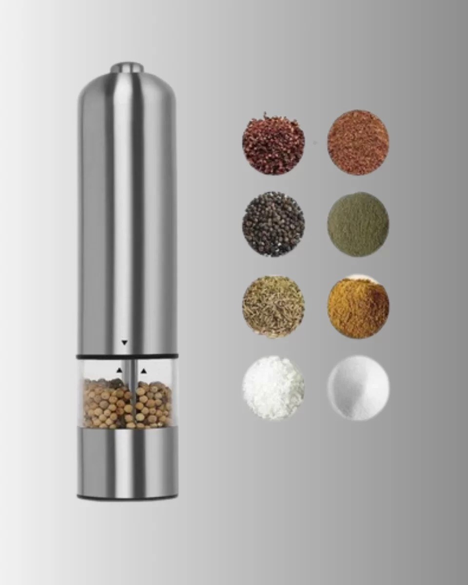Işıklı Pilli Baharat Değirmeni Taze ve Pratik Öğütme Yeni Nesil