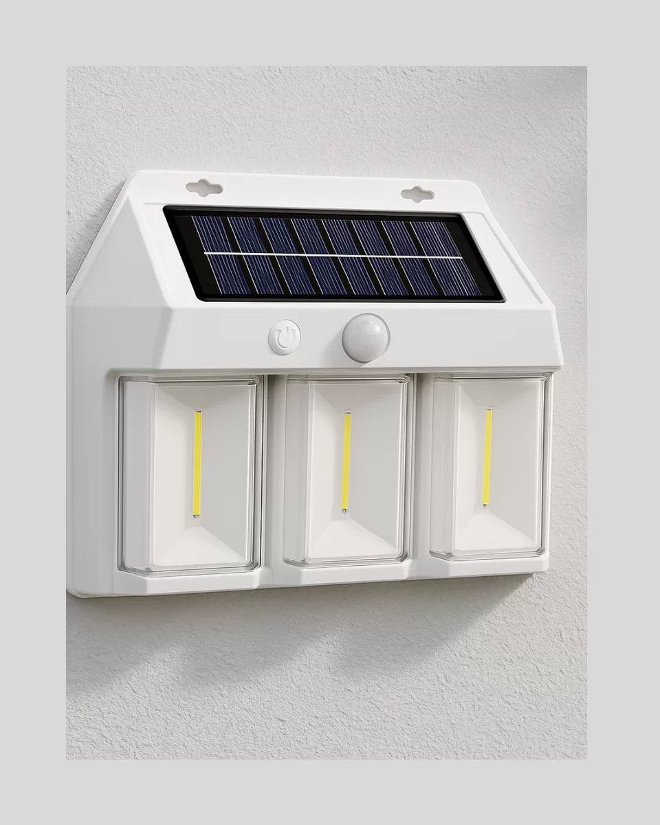 Dış Mekan Solar Duvar Lambası – 120° Hareket Algılama 3 Işık Modu Yeni Nesil
