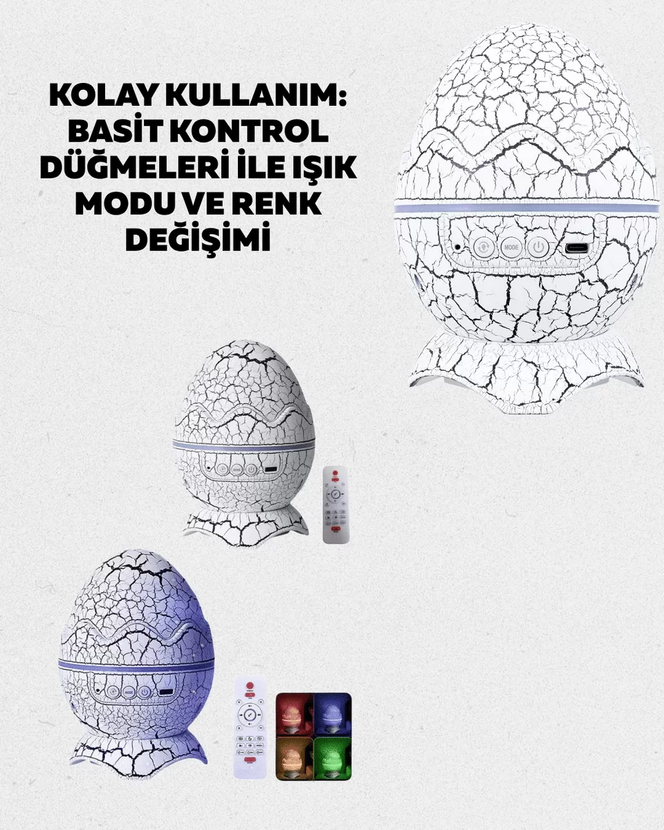 Ayarlanabilir Parlaklık ve Sis Efektli Atmosfer Lambası Yeni Nesil