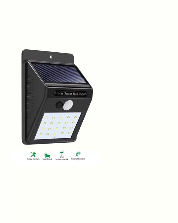 Su Geçirmez 20 LED Solar Aydınlatma | Dış Mekan için PIR Hareket Sensörü ile Akıllı Işık Yeni Nesil