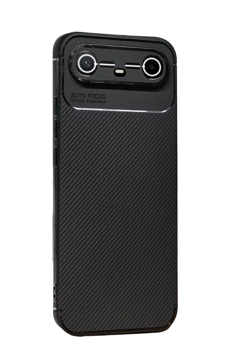 Newface Tecno Spark Slim 5G Auto Focus Karbon Kapak - Siyah
