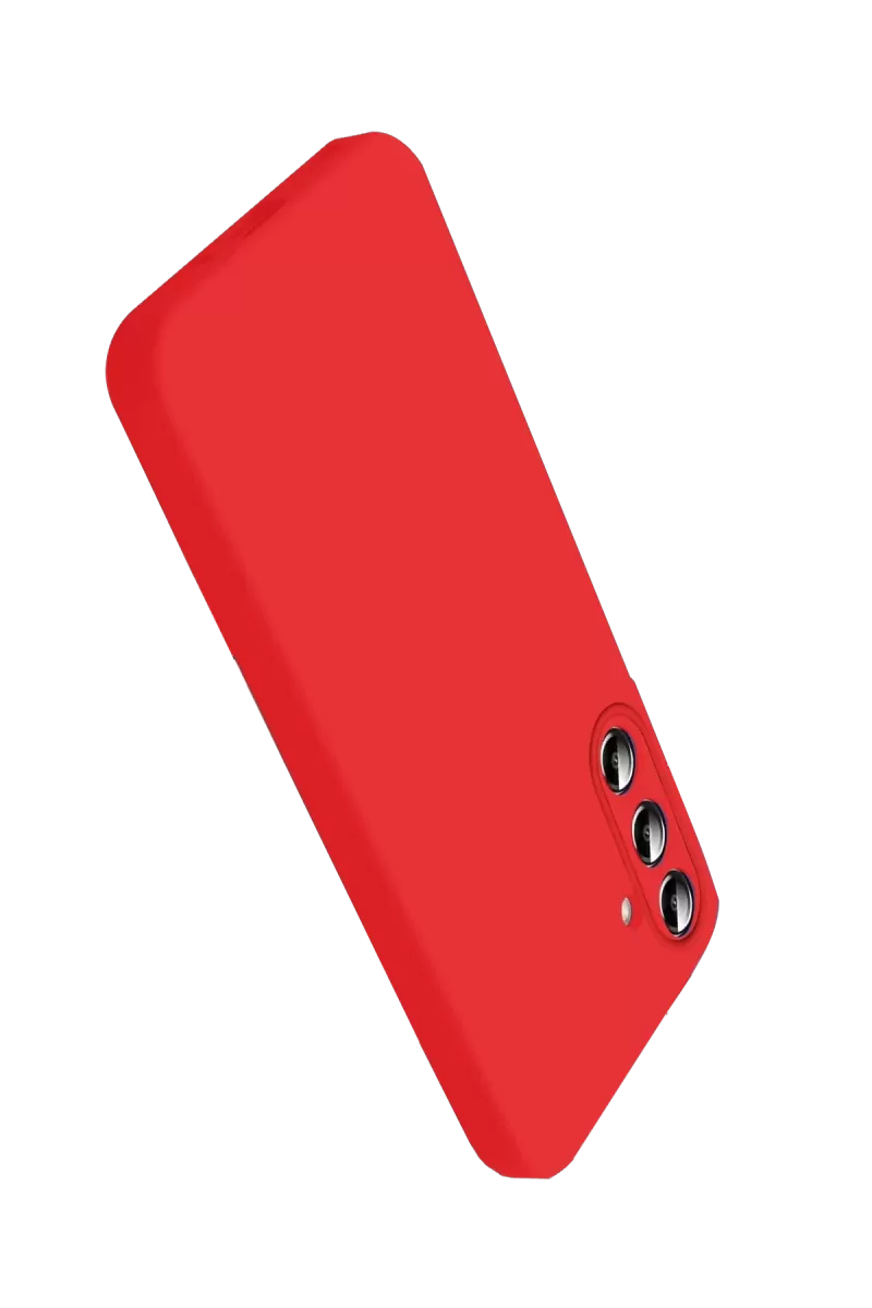 Newface Samsung Galaxy A27 5G Nano içi Kadife Silikon - Kırmızı