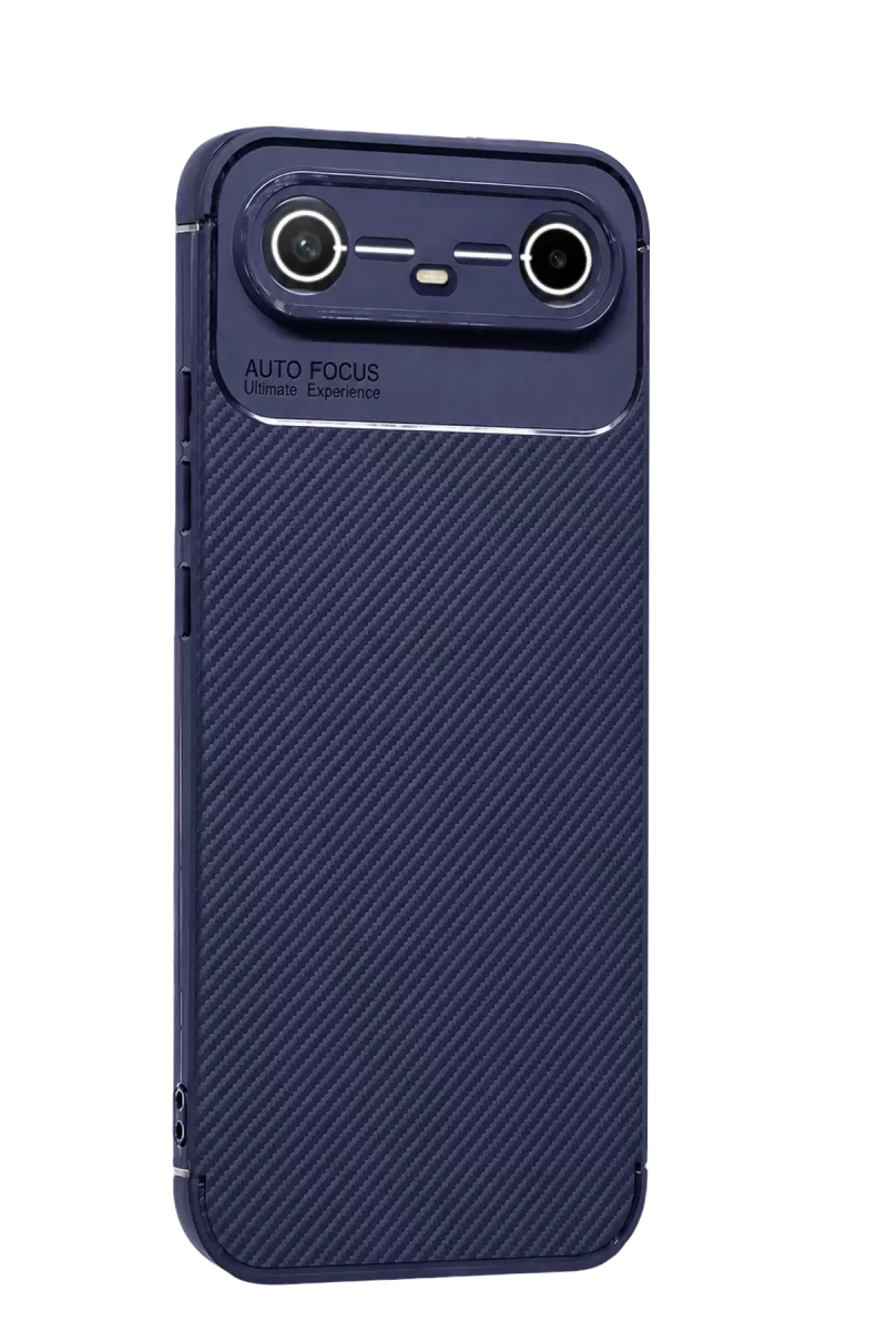 Newface Tecno Spark Slim 5G Auto Focus Karbon Kapak - Lacivert
