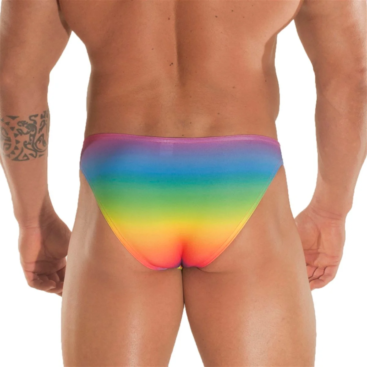 Gökkuşağı Desenli Erkek  Slip