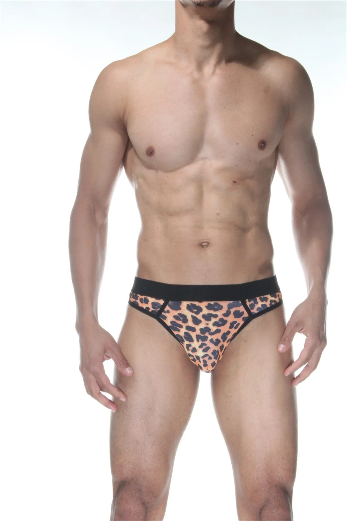 Leopar Desenli Erkek  Tangası