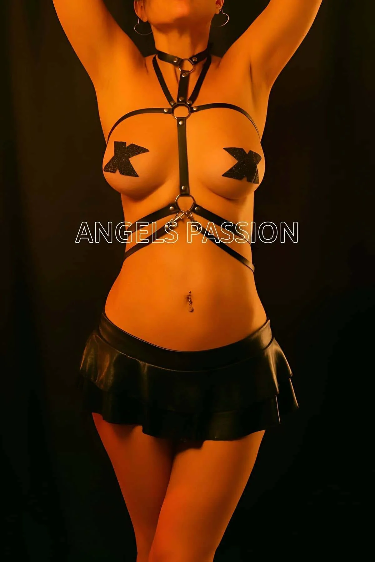 Deri Fantazi İç Giyim - Bondage Harness - Brf549