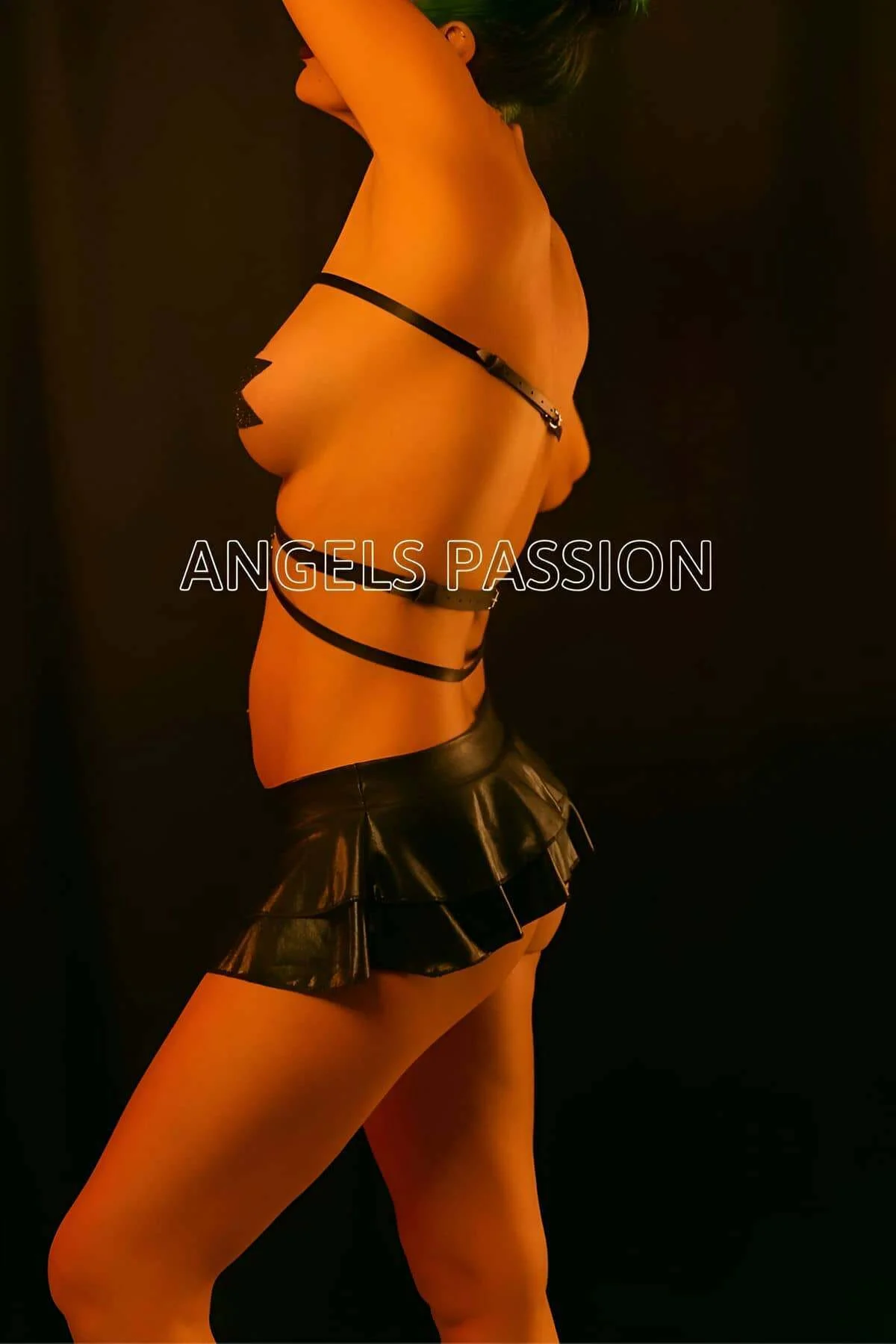 Deri Fantazi İç Giyim - Bondage Harness - Brf549