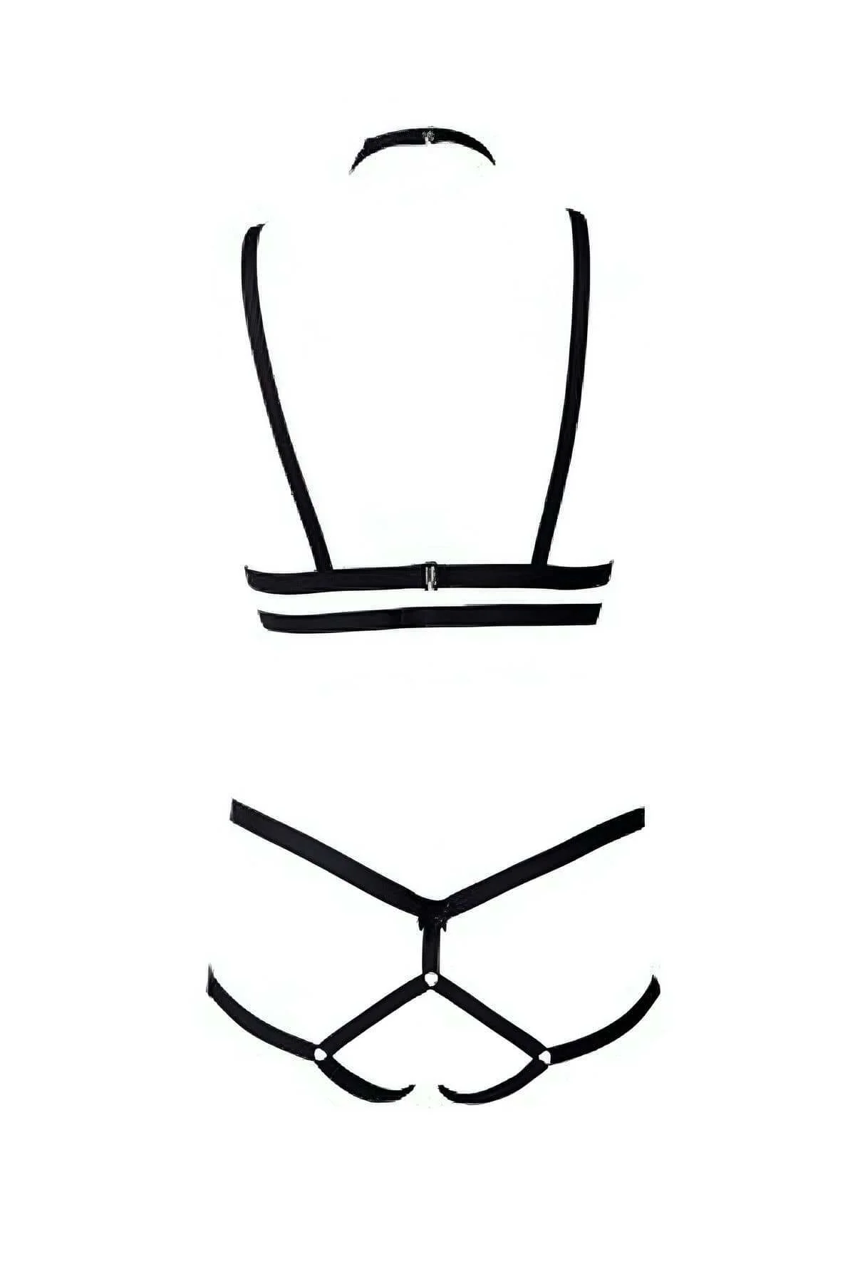 Sütyen - String Lastik Harness Takım - Brf144