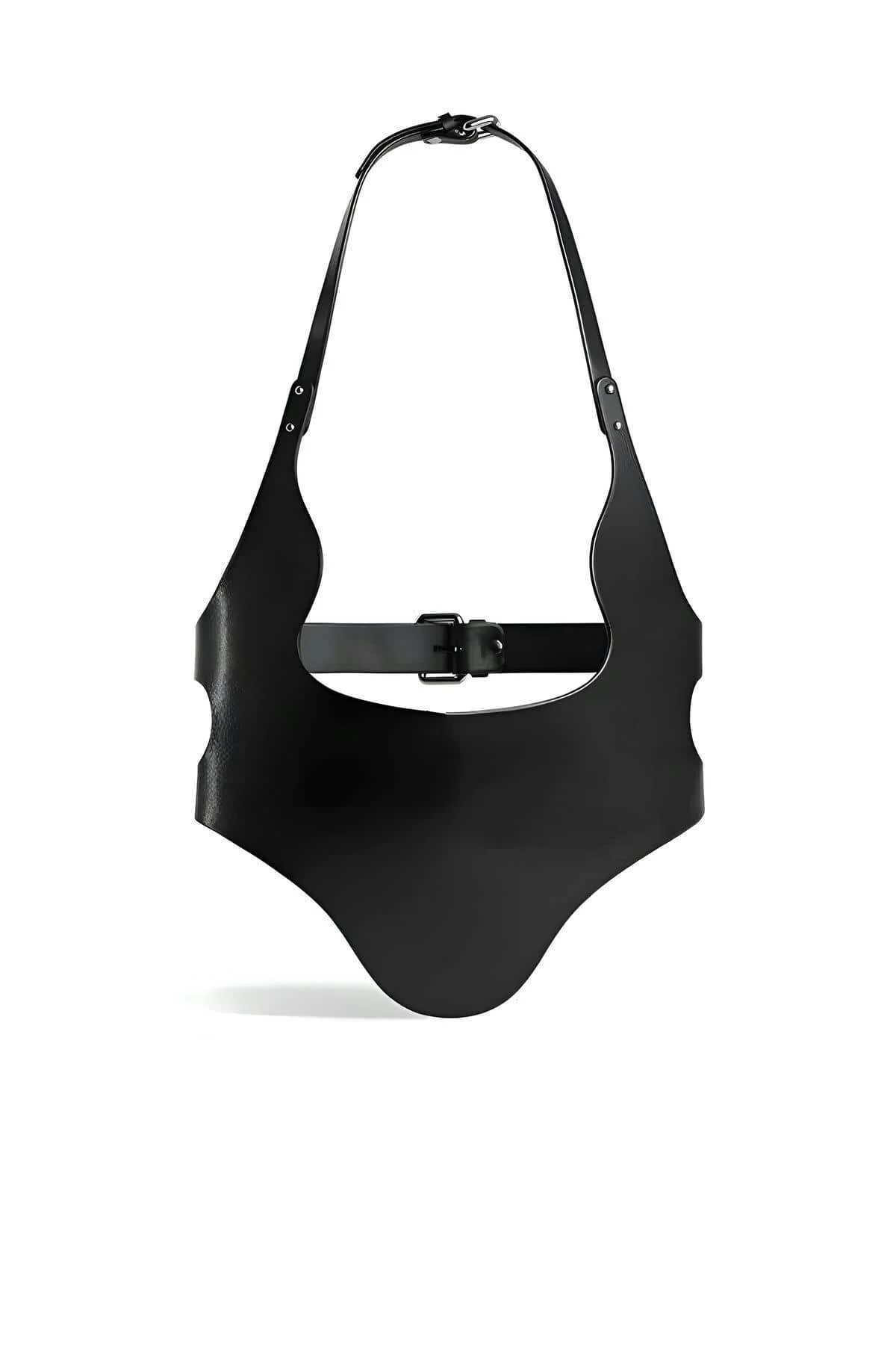 Zincirli Maske Detaylı Şık Korse Kemer, Şık Deri Kemer - Brf1136