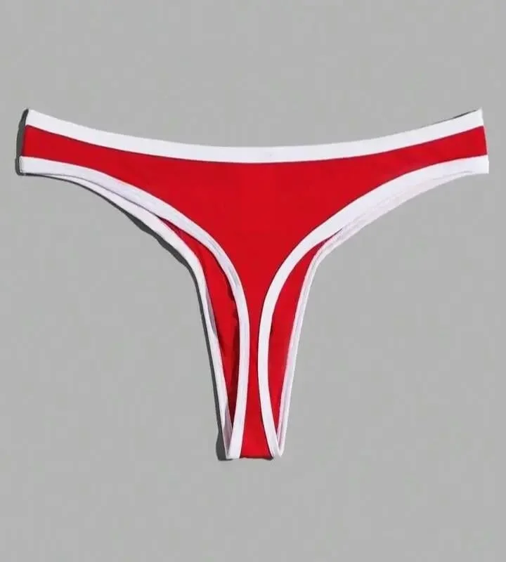 Erkek  Biyeli Kırmızı Tanga