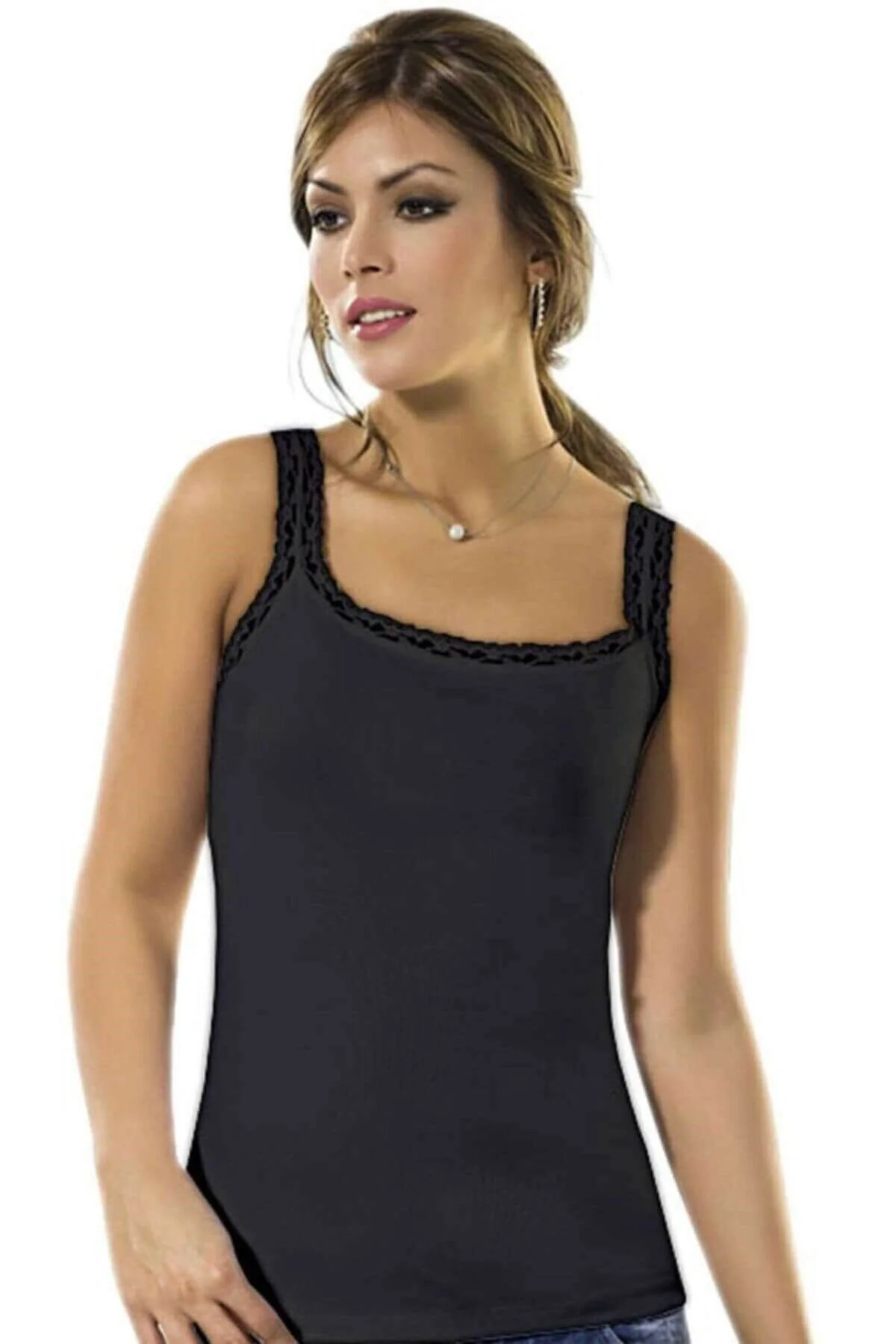 Bayan Dantel Askılı Atlet 2172