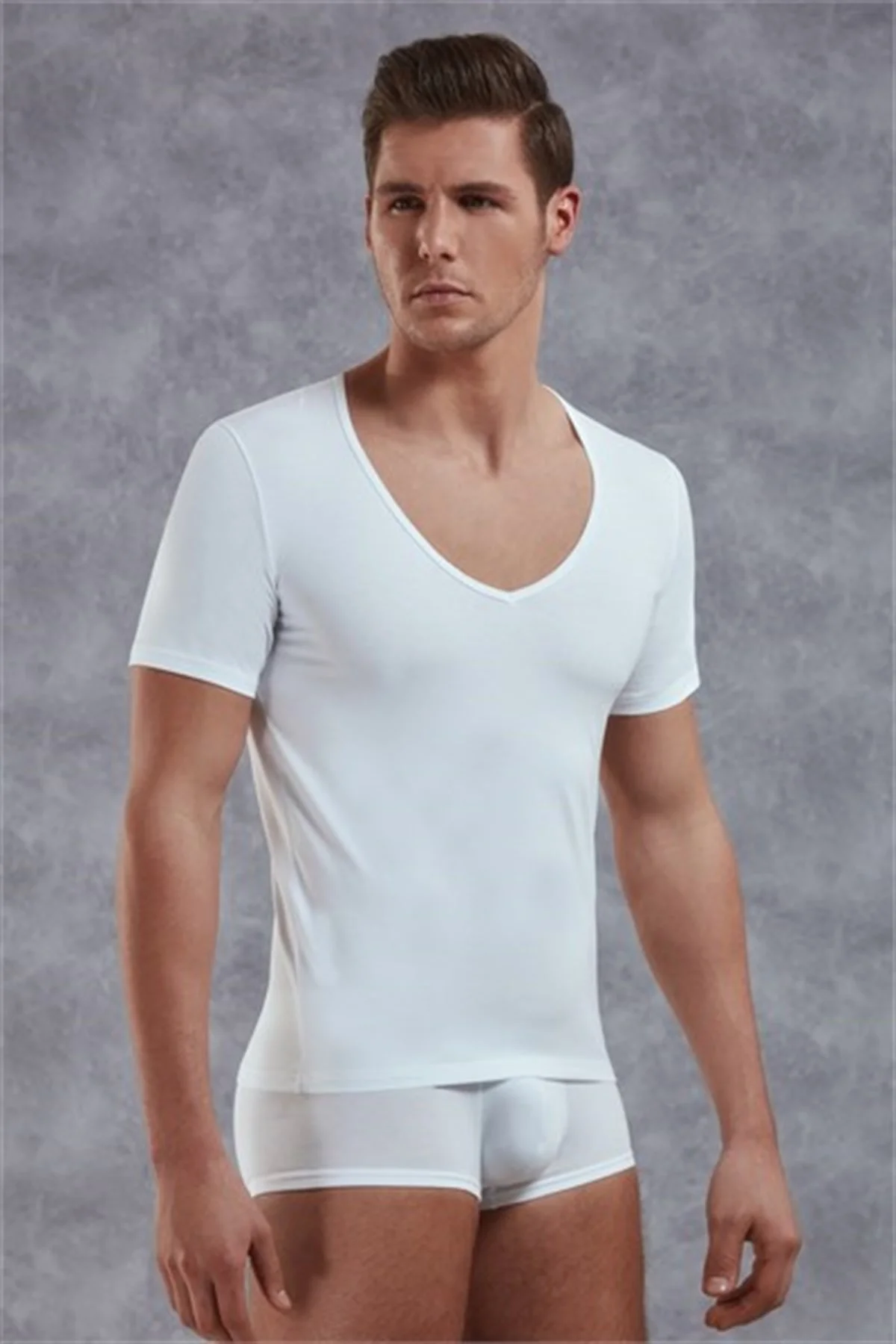 Doreanse  Yırtık Yaka Erkek  T-shirt 2820