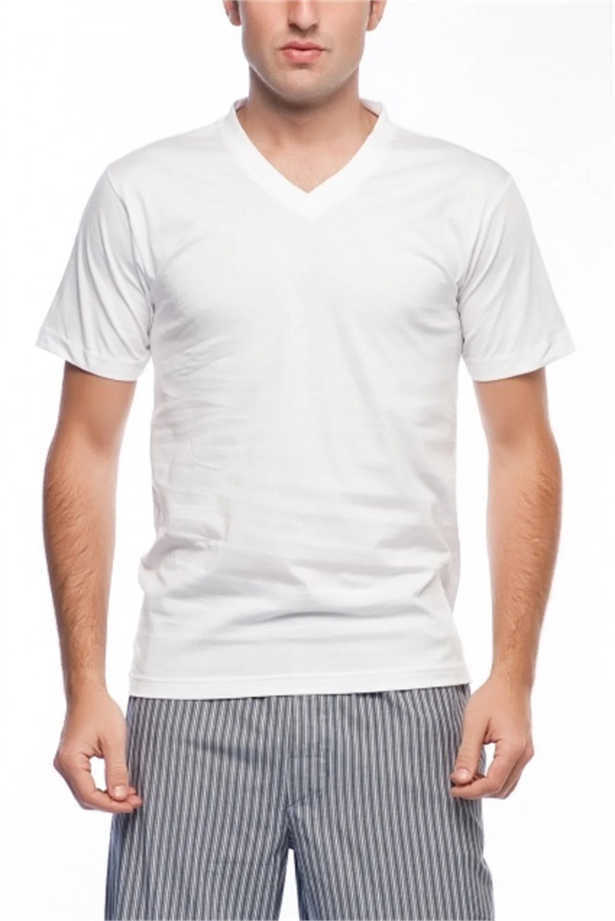 Nbb 707 Erkek  Atlet Kısa Kollu V Yaka