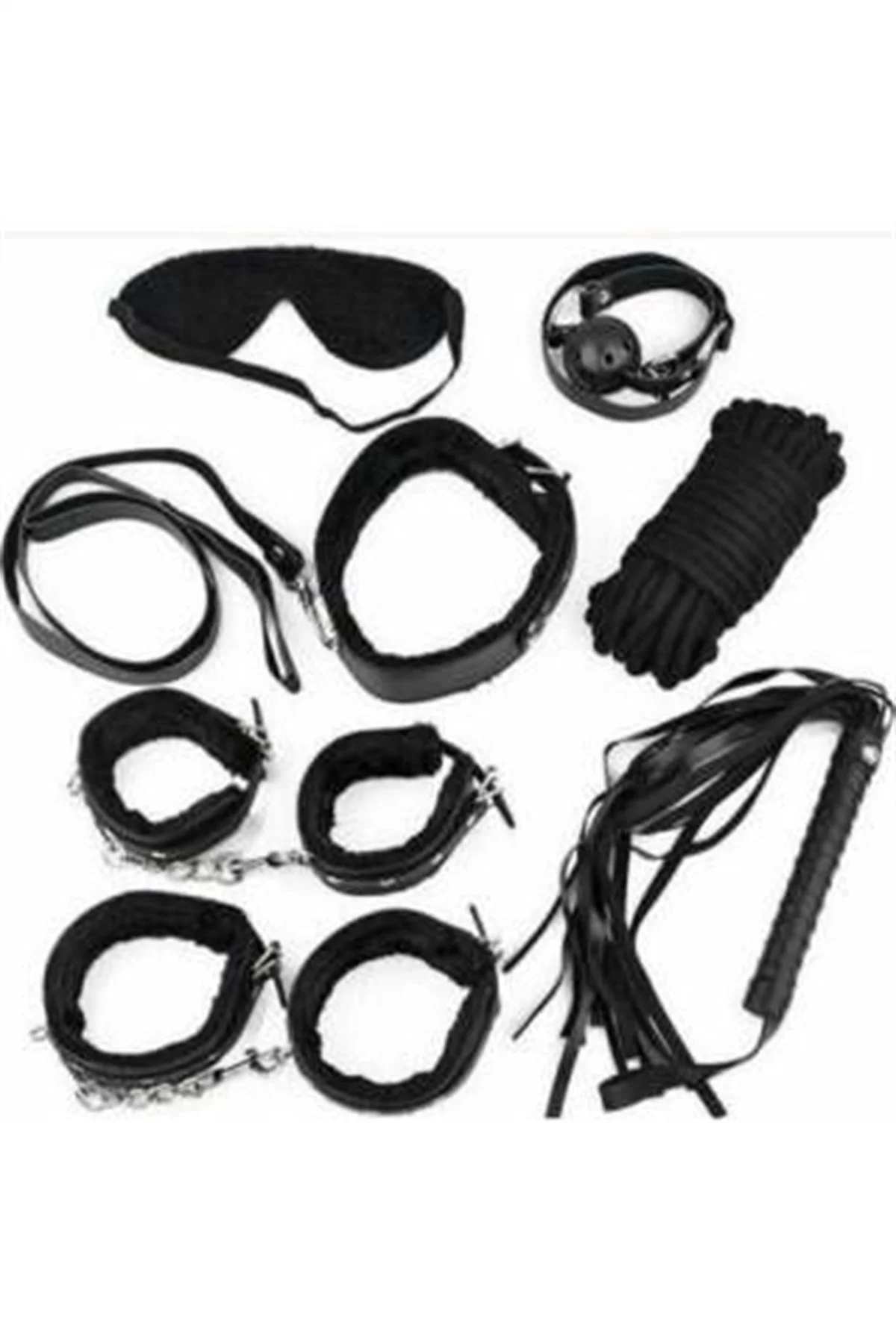 Grinin 50 Tonu Fantazi Kelepçe Kırbaç Seti