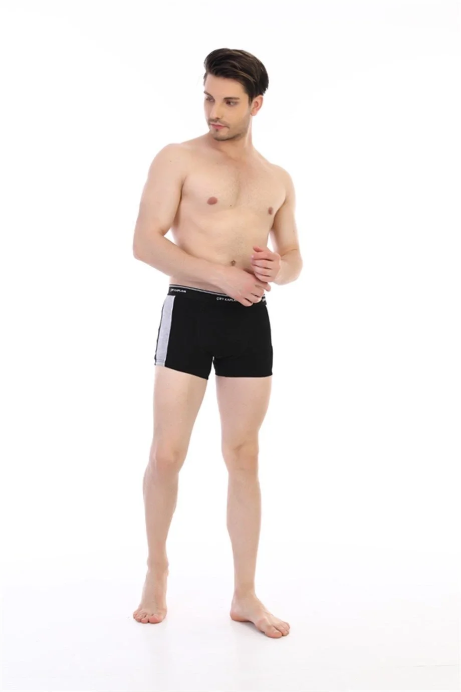 Çift Kaplan 850 Biyeli Likralı Erkek  Boxer